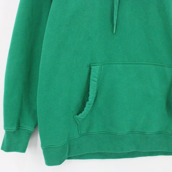 Social Tourist Hoodie Mens Green Pullover Drawstring Big Logo Graphic Small S - Picture 5 of 10